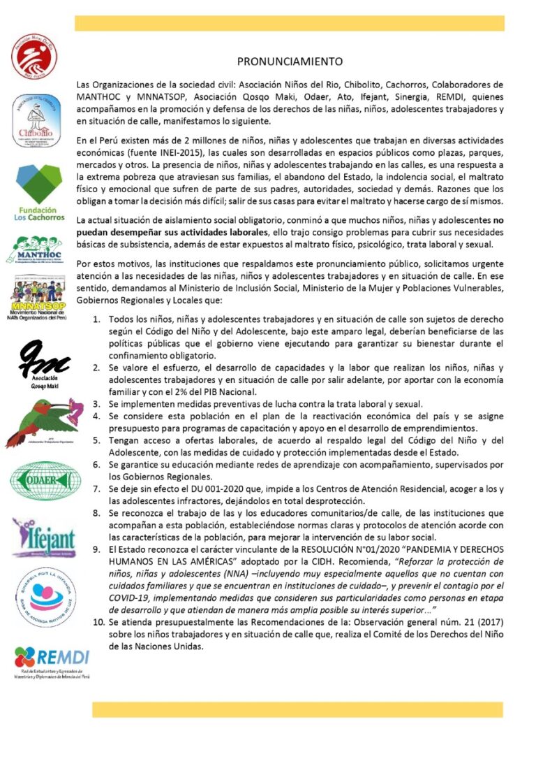 PRONUNCIAMIENTO-PERÚ